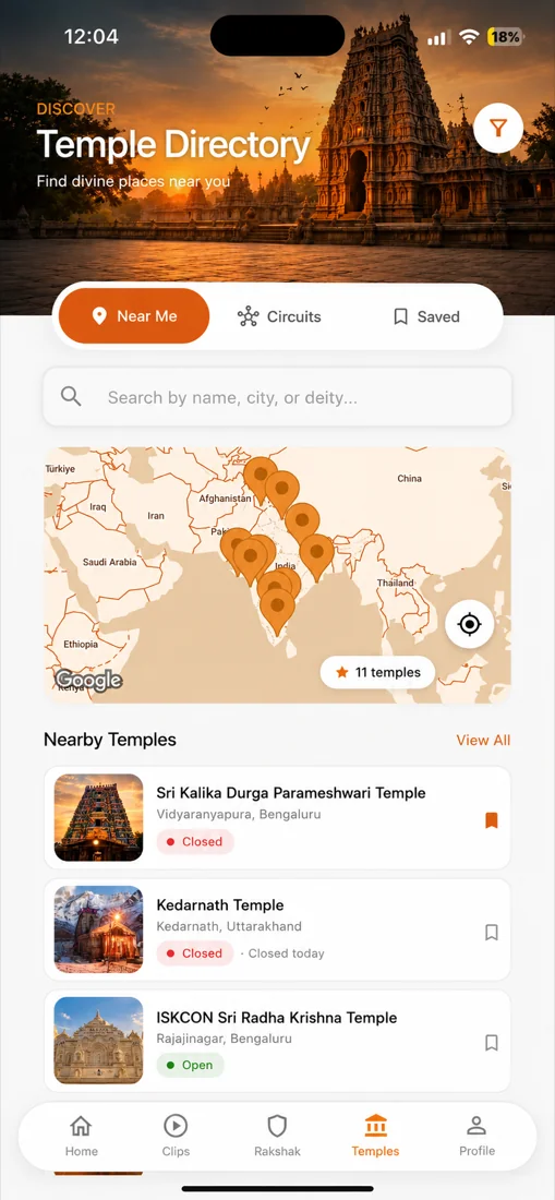 Temple directory